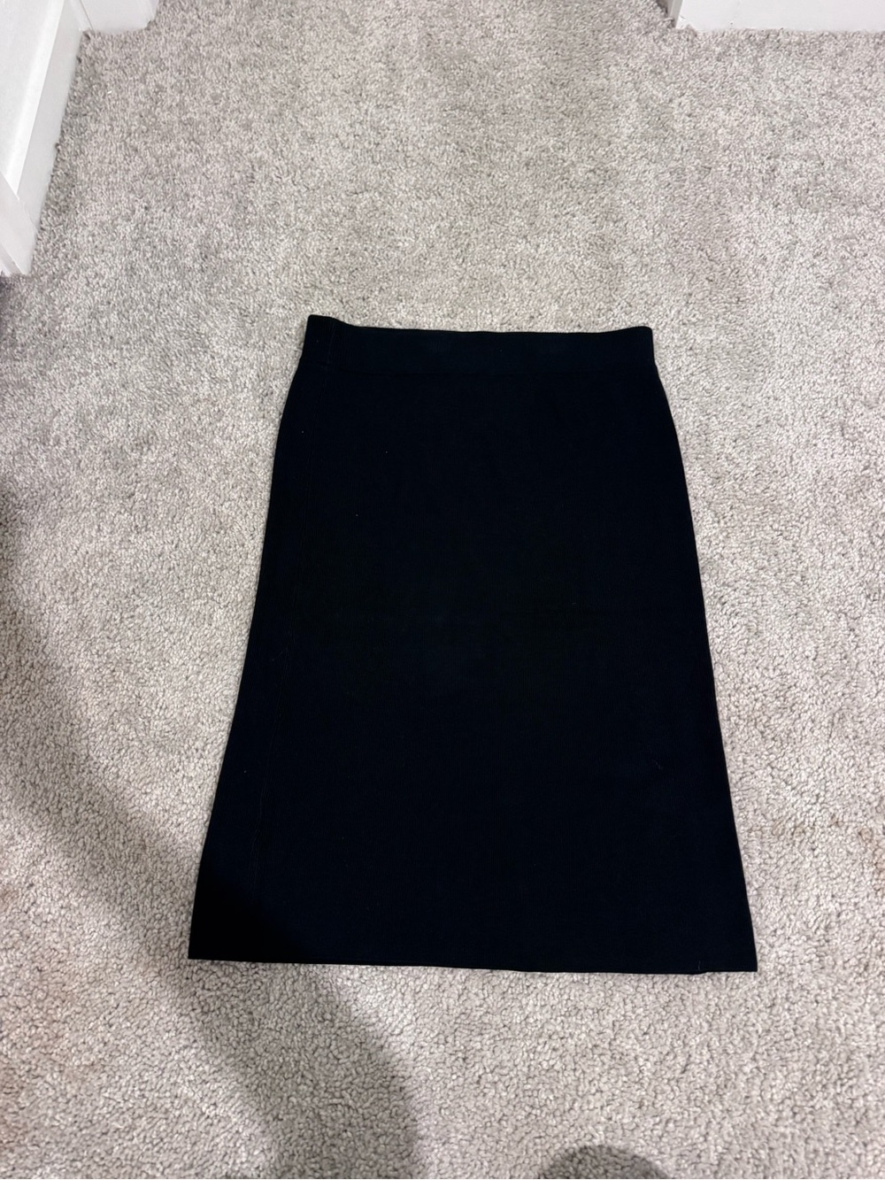 Classic Black Knit Women's Pencil Skirt